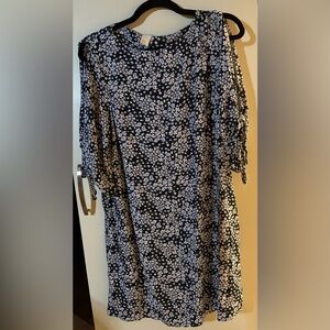 Breathable H&M Blue Floral Dress